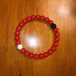 Clear Red Lokai Bracelet
